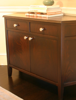 mahogany console