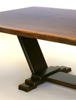 sapele slab table