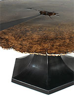 tulip slab dining table