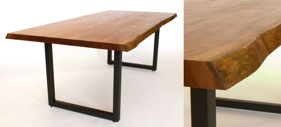 mahognay slab table