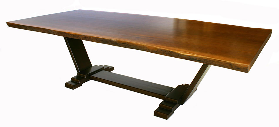 sapele slab table