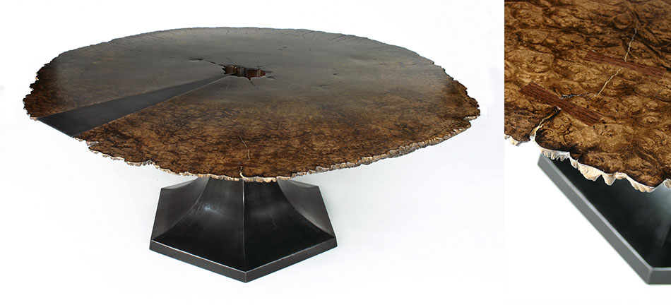 tulip slab dining table